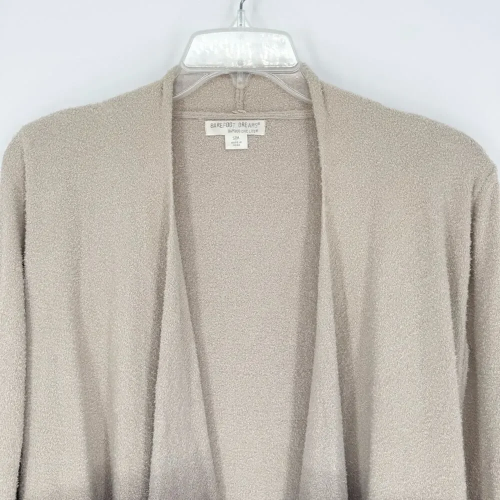 Barefoot Dreams Bamboo Chic Lite Ombre Calypso Wrap Cardigan S/M Style 436 Brown